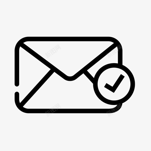电子邮件检查检查电子邮件信封图标svg_新图网 https://ixintu.com 信封 检查 电子邮件 邮件