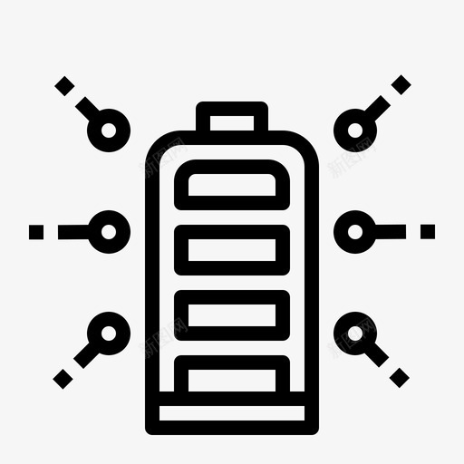 电池充电器电力图标svg_新图网 https://ixintu.com 充电器 电力 电池 能源