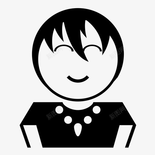 妈妈表情符号女士图标svg_新图网 https://ixintu.com 女人 女士 妈妈 母亲节 符号 表情