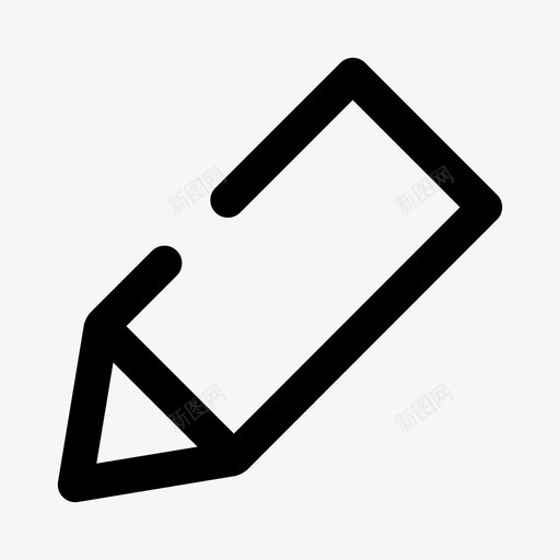 铅笔编辑书写图标svg_新图网 https://ixintu.com 书写 用户界面 编辑 铅笔