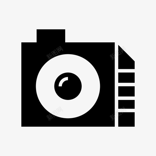 相机设备电子图标svg_新图网 https://ixintu.com 实拍 摄影 电子 相机 设备 镜头