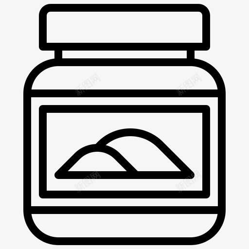 蛋白质粉末补充剂图标svg_新图网 https://ixintu.com 竞赛 粉末 蛋白粉 蛋白质 补充 跑步 运动