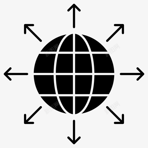 全球网络分支网络全球连接图标svg_新图网 https://ixintu.com 优化 全球 全球化 全球网 分支 国际 国际网 字形 搜索引擎 网络 连接