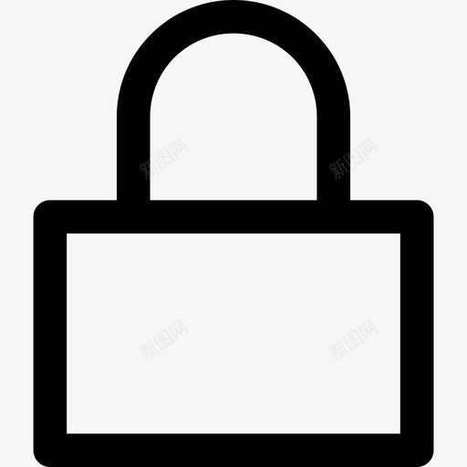锁锁垫挂锁图标svg_新图网 https://ixintu.com 基本型 挂锁 锁垫