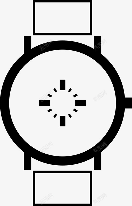手表配件时钟图标svg_新图网 https://ixintu.com 手表 指针 时钟 配件