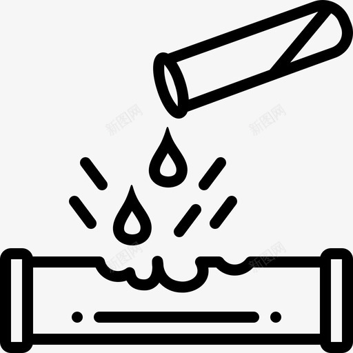 腐蚀性跌落有害图标svg_新图网 https://ixintu.com 协调 有害 管道腐蚀 腐蚀性 试管 跌落