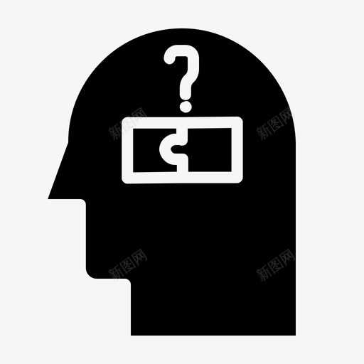 思考大脑过程字形图标svg_新图网 https://ixintu.com 大脑 字形 思考 过程
