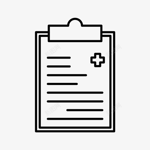 医疗报告剪贴板文档图标svg_新图网 https://ixintu.com 剪贴板 医疗 图标 大纲 报告 文档 注释