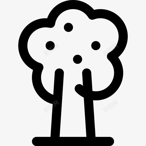 苹果树秋121直生图标svg_新图网 https://ixintu.com 秋直生 苹果树
