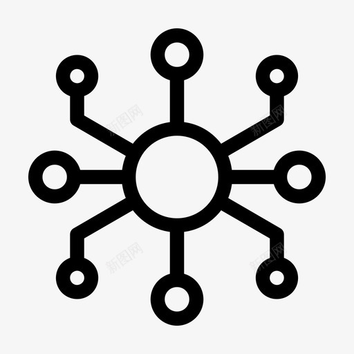 全渠道客户数字图标svg_新图网 https://ixintu.com 客户 数字 流行 渠道 营销