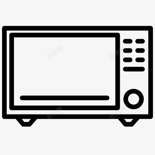 微波炉电器面包房图标svg_新图网 https://ixintu.com 微波炉 电器 电烤箱 面包房