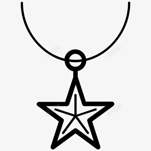 星星吊坠花朵吊坠珠宝图标svg_新图网 https://ixintu.com 吊坠 图标 星星 珠宝 系列 花朵