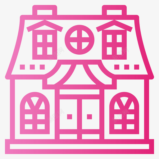玩具屋玩具27渐变图标svg_新图网 https://ixintu.com 渐变 玩具