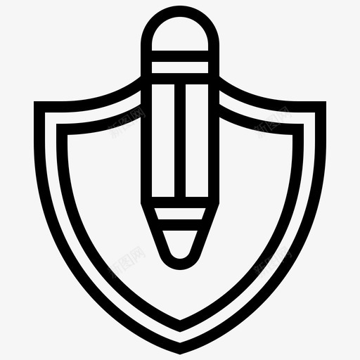 法律文件铅笔图标svg_新图网 https://ixintu.com 司法 法律 法律文件 线路 调节器 铅笔 防护罩