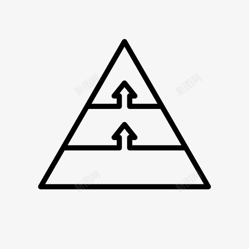 三角形信息图箭头增加图标svg_新图网 https://ixintu.com 三角形 信息 增加 箭头 表示