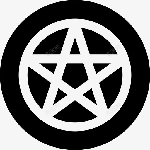 圆圈魔法33填充图标svg_新图网 https://ixintu.com 圆圈 填充 魔法