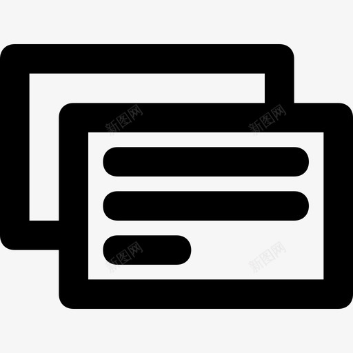 卡片证书执照图标svg_新图网 https://ixintu.com 卡片 合格证 执照 证书