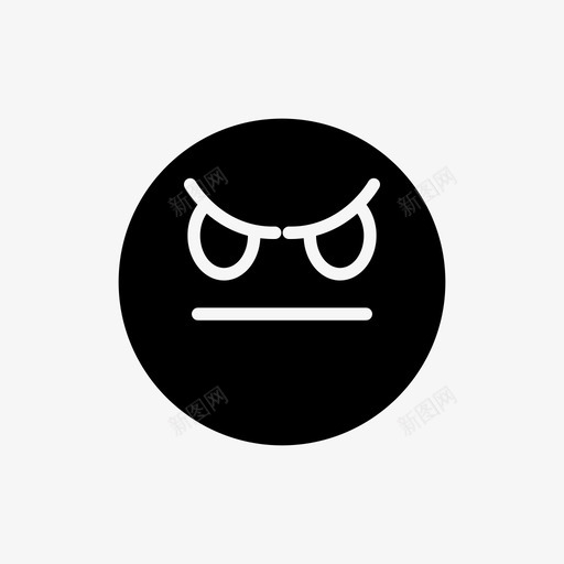 情绪化愤怒表情图标svg_新图网 https://ixintu.com 情绪化 愤怒 表情