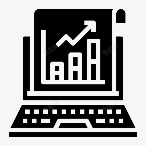 图表数字营销162填充图标svg_新图网 https://ixintu.com 图表 填充 数字 营销