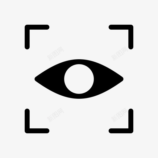 焦点眼睛界面图标svg_新图网 https://ixintu.com 手表 摄影 焦点 界面 眼睛 立体 视图