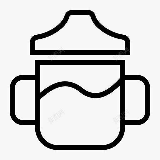 婴儿喂养牛奶婴儿用具和玩具图标svg_新图网 https://ixintu.com 喂养 婴儿 牛奶 玩具 用具
