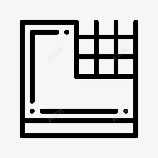 65号楼直线墙图标svg_新图网 https://ixintu.com 号楼 直线