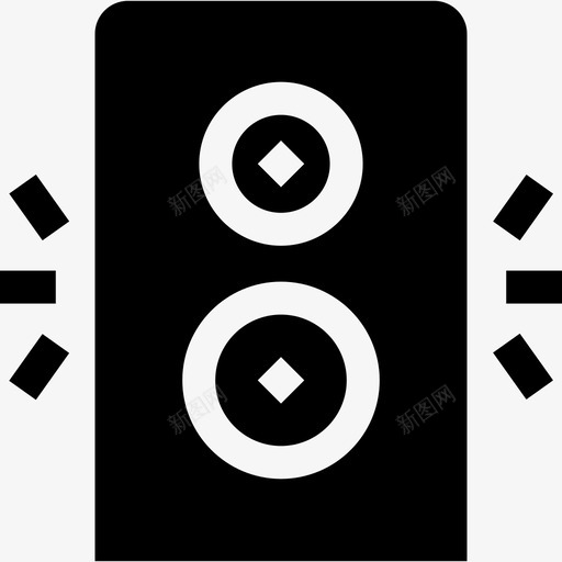 扬声器智能家居70填充图标svg_新图网 https://ixintu.com 填充 扬声器 智能家居