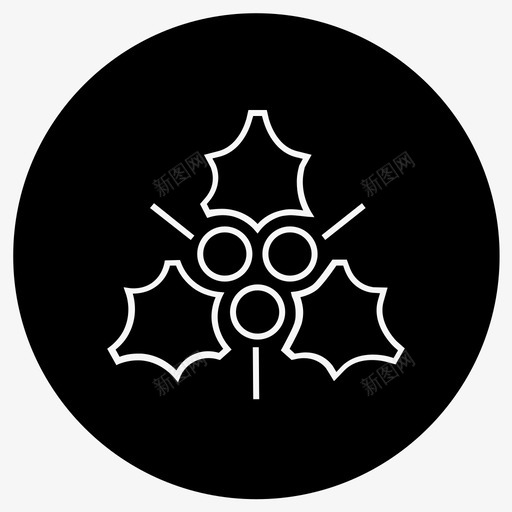 圣诞装饰樱桃水果图标svg_新图网 https://ixintu.com 冬天 圣诞 圣诞节 樱桃 水果 装饰 饰品