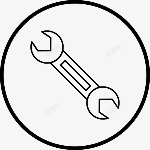 扳手维修维修工具图标svg_新图网 https://ixintu.com 图标 工具 扳手 线图 维修 维修工