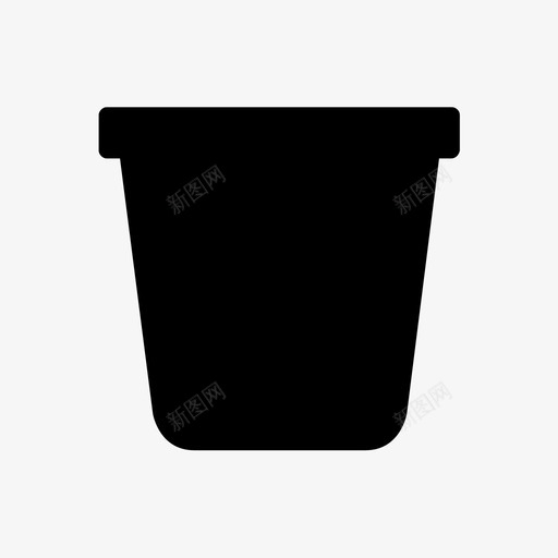 花盆装饰花图标svg_新图网 https://ixintu.com 植物 自然 花园 花盆 花花 装饰