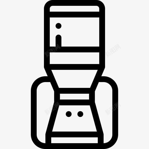 水冷器172办公室线性图标svg_新图网 https://ixintu.com 办公室 水冷 线性