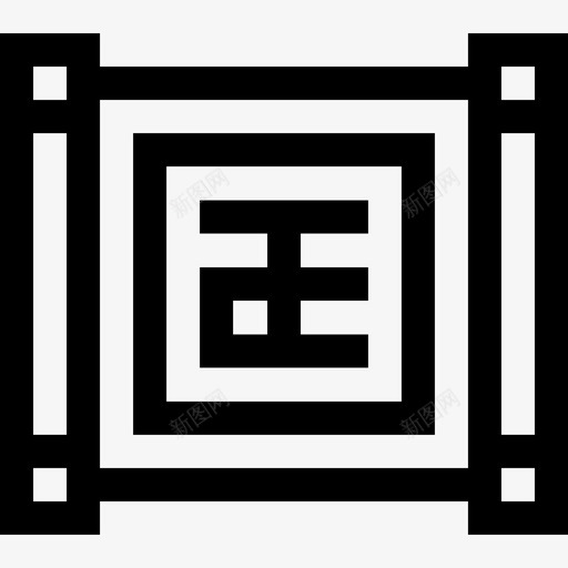 卷轴中国72直线图标svg_新图网 https://ixintu.com 中国 卷轴 直线