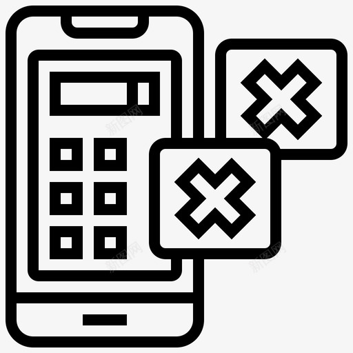 社交媒体集中度4线性图标svg_新图网 https://ixintu.com 媒体 社交 线性 集中度