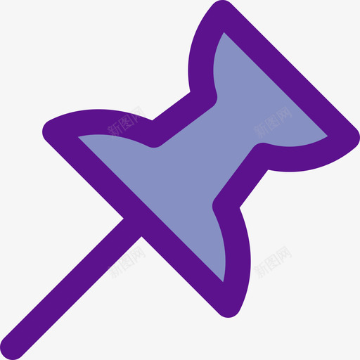 别针基本款60线性颜色图标svg_新图网 https://ixintu.com 别针 基本 线性 颜色