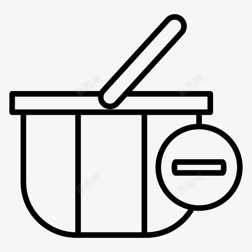 篮子购买移除图标svg_新图网 https://ixintu.com 商店 篮子 购买