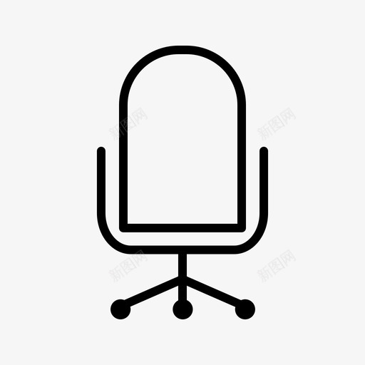 椅子商务办公室图标svg_新图网 https://ixintu.com 办公室 办公椅 商务 商务办公 图标 字形 椅子