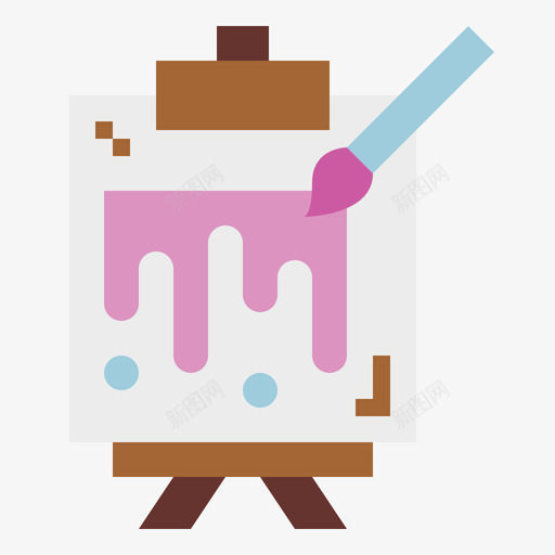 绘画工艺10平面图标svg_新图网 https://ixintu.com 工艺 平面 绘画