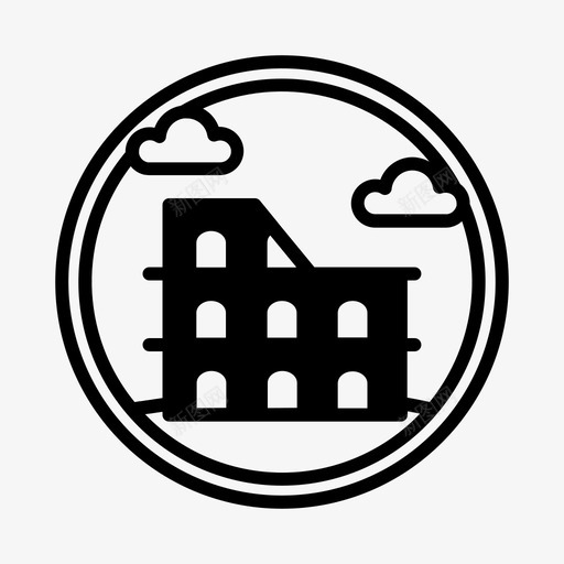 地标意大利斗兽场纪念碑体育场图标svg_新图网 https://ixintu.com 体育场 地标 场地 城市 市地 意大利 斗兽 斗兽场 标线 纪念碑