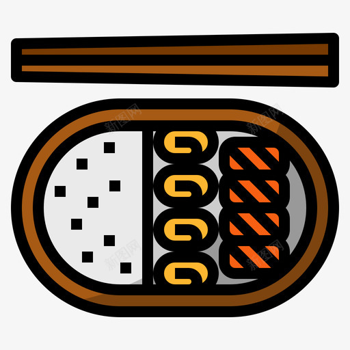Bento日本68线性颜色图标svg_新图网 https://ixintu.com Bento 日本 线性 颜色