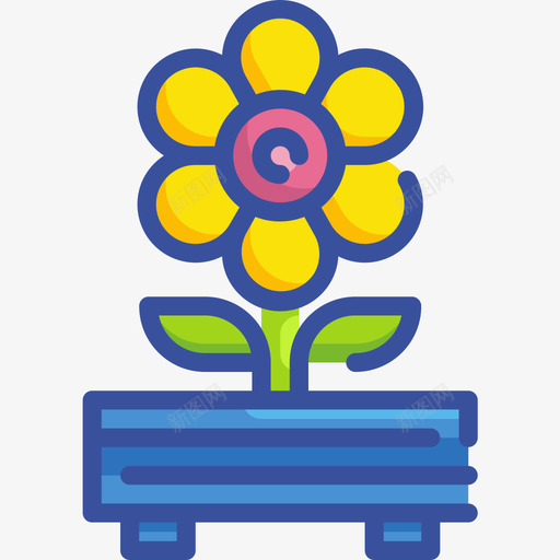 开花春季第二季线形颜色图标svg_新图网 https://ixintu.com 开花 春季 第二 线形 颜色