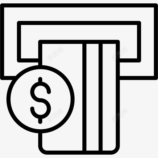 Atm业务355直拨图标svg_新图网 https://ixintu.com Atm 业务 直拨