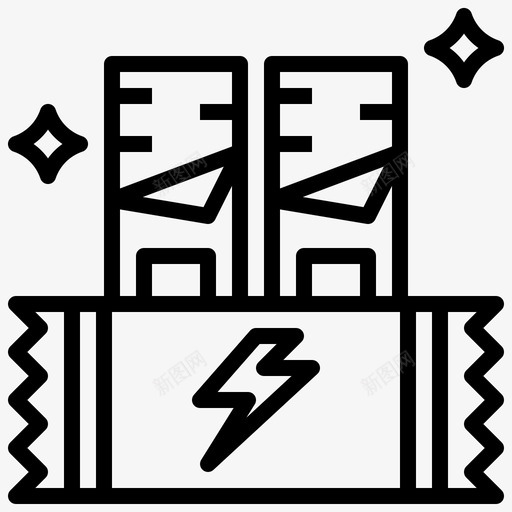 能量棒巧克力棒食物图标svg_新图网 https://ixintu.com 巧克力 甜食 能量 跑步 零食 食物
