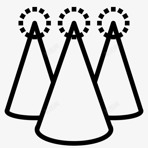 生日皇冠生日帽头饰图标svg_新图网 https://ixintu.com 大纲 头饰 活动 派对 生日 皇冠