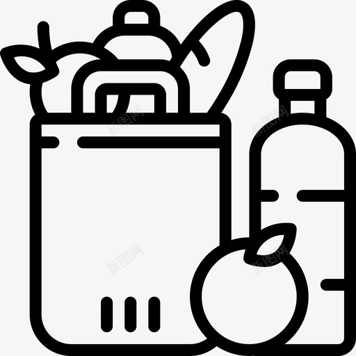 购物超市72线性图标svg_新图网 https://ixintu.com 线性 购物 超市
