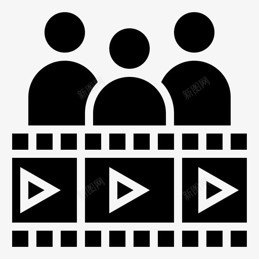 观众社区追随者图标svg_新图网 https://ixintu.com 团体 在线 流线 社区 观众 追随者