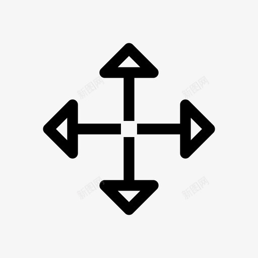 散布点箭头符号图标svg_新图网 https://ixintu.com 布点 散布 符号 箭头