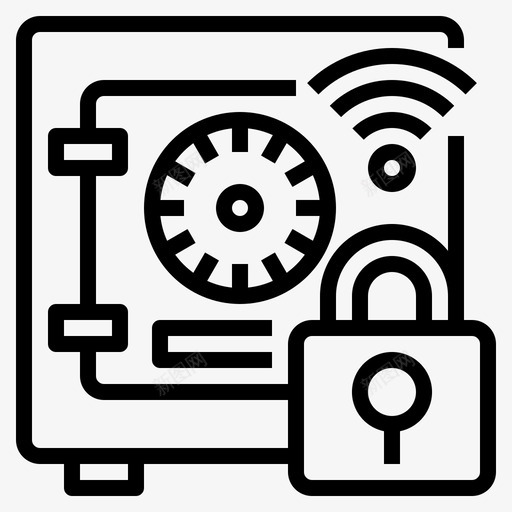 安全智能家居79线性图标svg_新图网 https://ixintu.com 安全 智能家居 线性