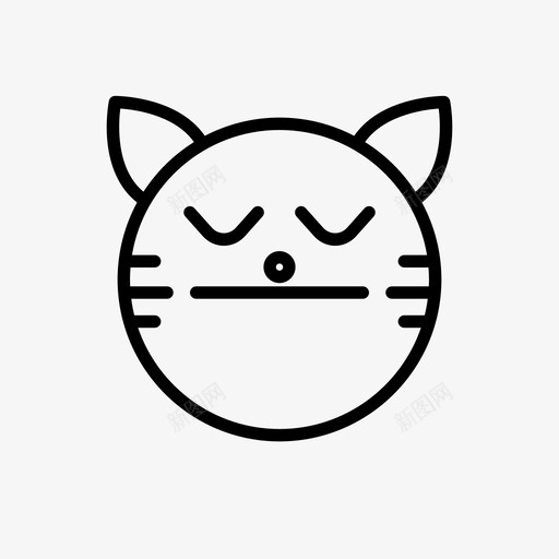 老虎动物表情图标svg_新图网 https://ixintu.com 1行 动物 睡眠 老虎 表情