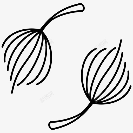野花花卉元素种子图标svg_新图网 https://ixintu.com 元素 种子 自然 花卉 花序 设计 野花