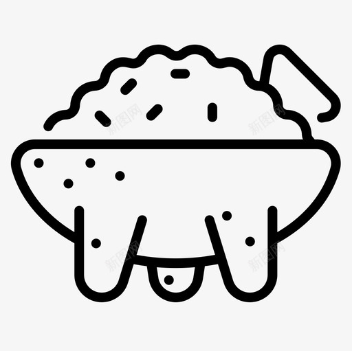 鳄梨酱素食食品3线性图标svg_新图网 https://ixintu.com 素食 线性 食品 鳄梨